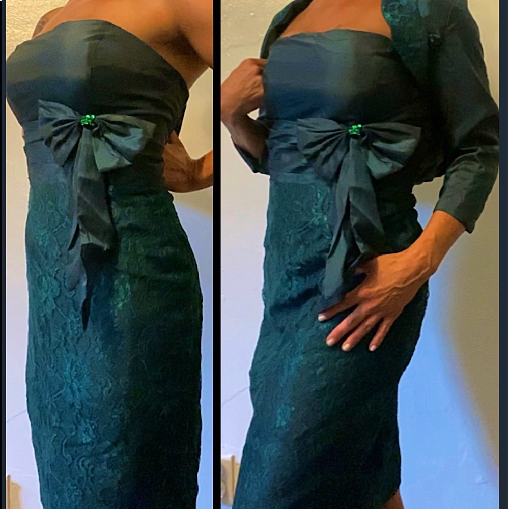 Brand new, beautiful, classy dress with jacket!